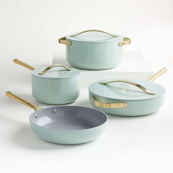 Silt Green 12-Piece Non-Stick Ceramic Cookware Set - Image 3